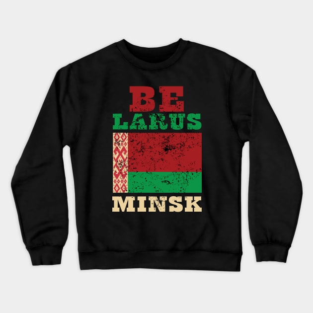 Flag of Belarus Crewneck Sweatshirt by KewaleeTee